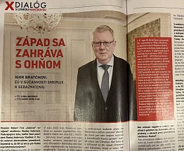 Интервью Посла России в Словакии И.Б.Братчикова для словацкого общественно-политического журнала "Extraplus"