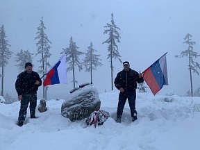 Мемориальная акция по случаю приближающейся 76-й годовщины Победы на северо-востоке Словакии
